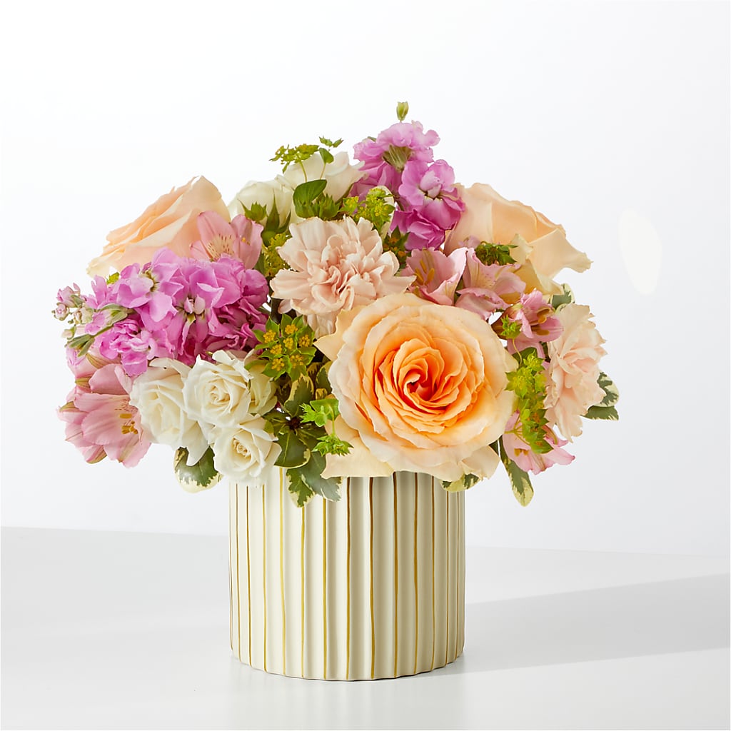 Paradise Bouquet with Ivory Vase – WENDT'S POTS AND POSIES, Dunlap IA