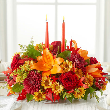 Autumn's Embrace Centerpiece – WENDT'S POTS AND POSIES, Dunlap IA