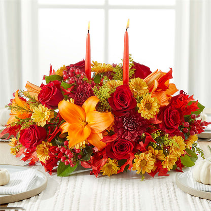 Autumn's Embrace Centerpiece – WENDT'S POTS AND POSIES, Dunlap IA