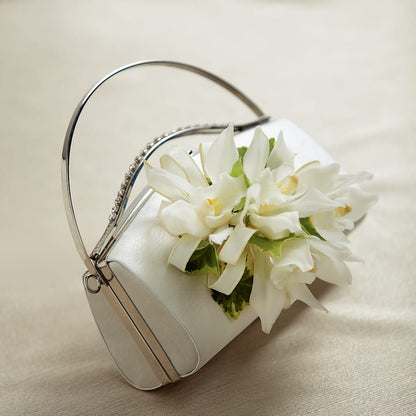 White Purse Decor – WENDT'S POTS AND POSIES, Dunlap IA